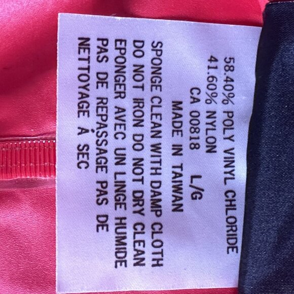 Vintage Wetskins Mens Overall Bib PVC Waterproof Workwear Jumpsuit Red Large - Picture 10 of 11